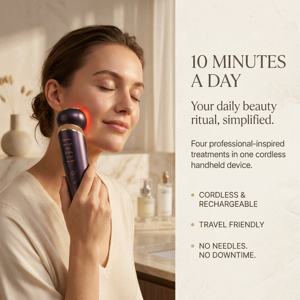 AXVELLE Glow Pro — 6-in-1 Face Lifting & Rejuvenation Device
